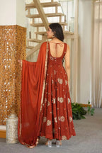 Elegant Karishma Silk Anarkali Set