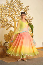 Faux Georgette Anarkali Set