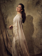 Rashmika Mandana White Silk Saree