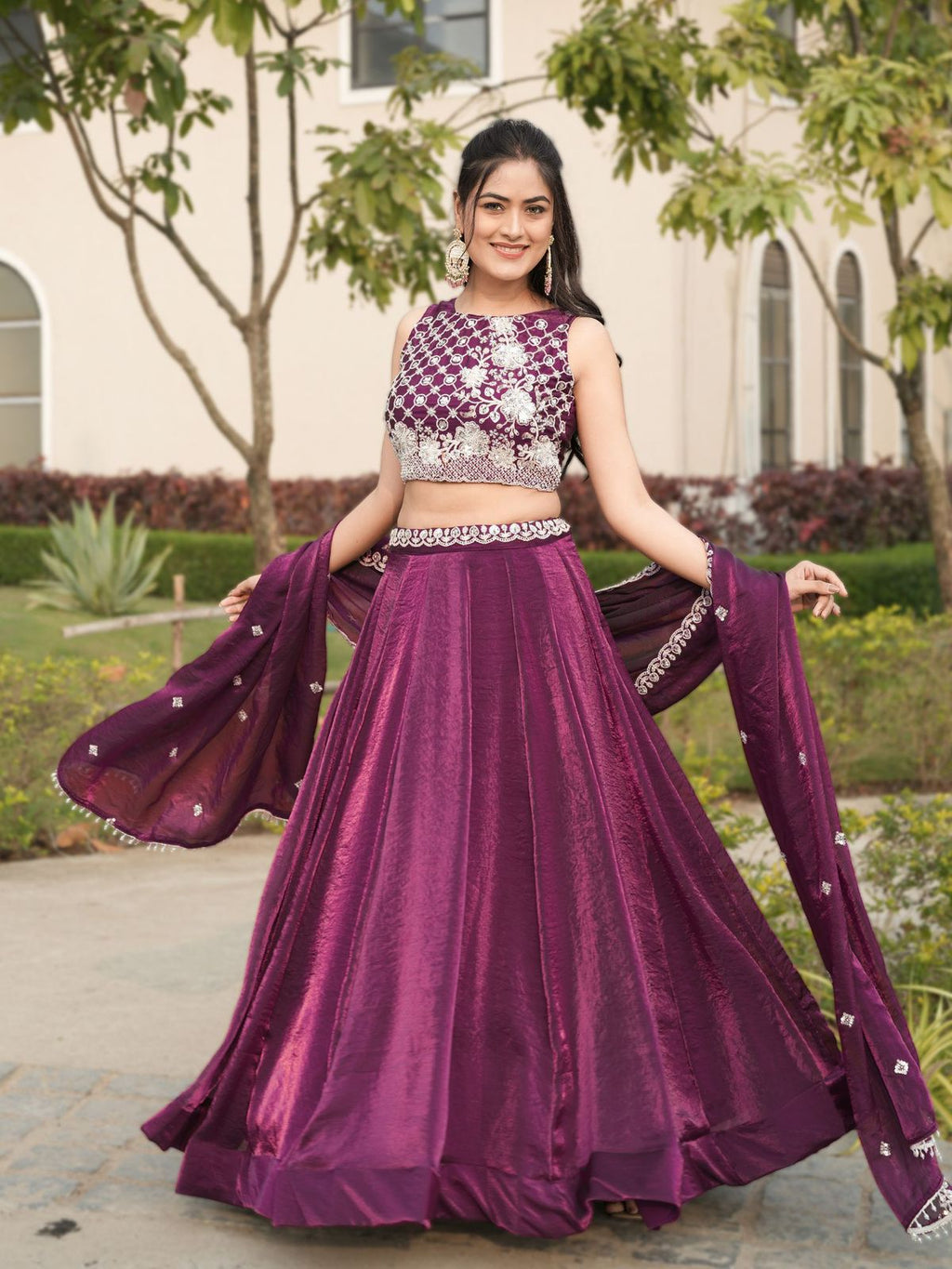 Fendy Silk Beaded Lehenga Set