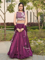 Fendy Silk Beaded Lehenga Set