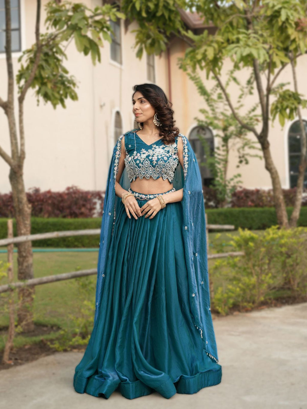 Fendy Silk Beaded Lehenga Set