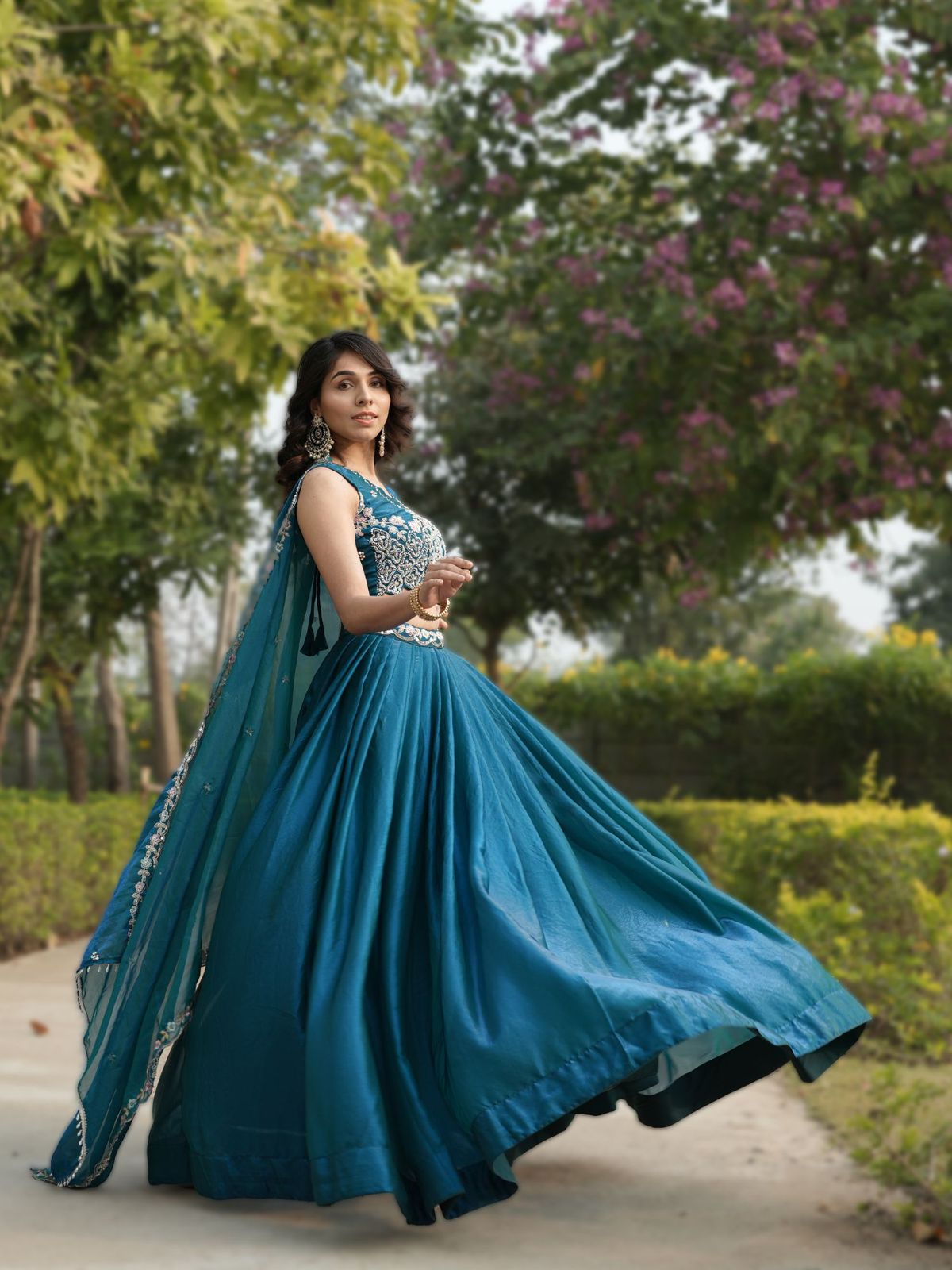 Fendy Silk Beaded Lehenga Set