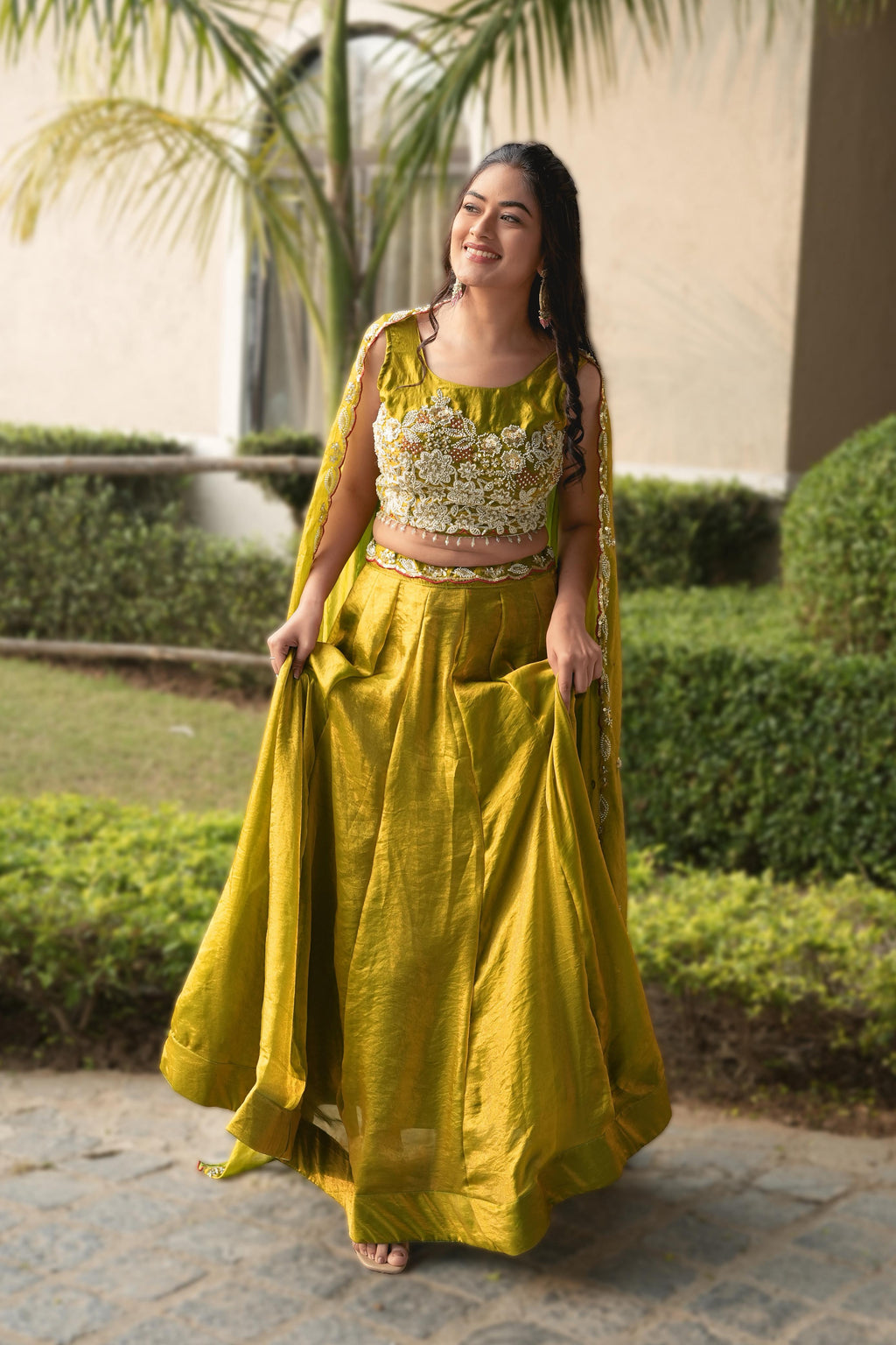 Fendy Silk Beaded Lehenga Set