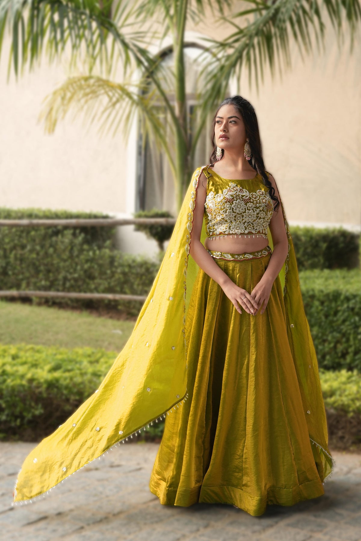 Fendy Silk Beaded Lehenga Set