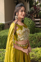 Fendy Silk Beaded Lehenga Set