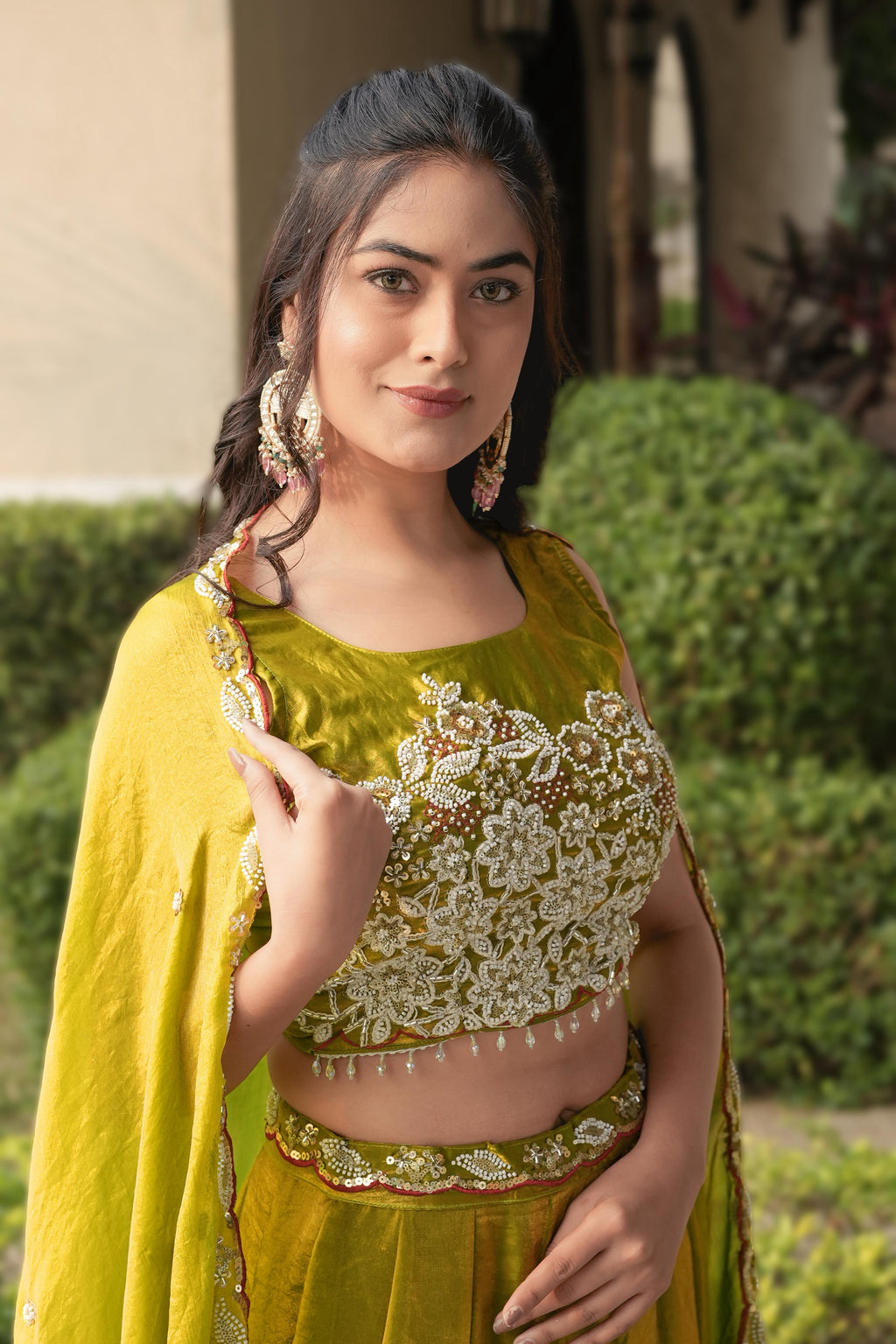 Fendy Silk Beaded Lehenga Set