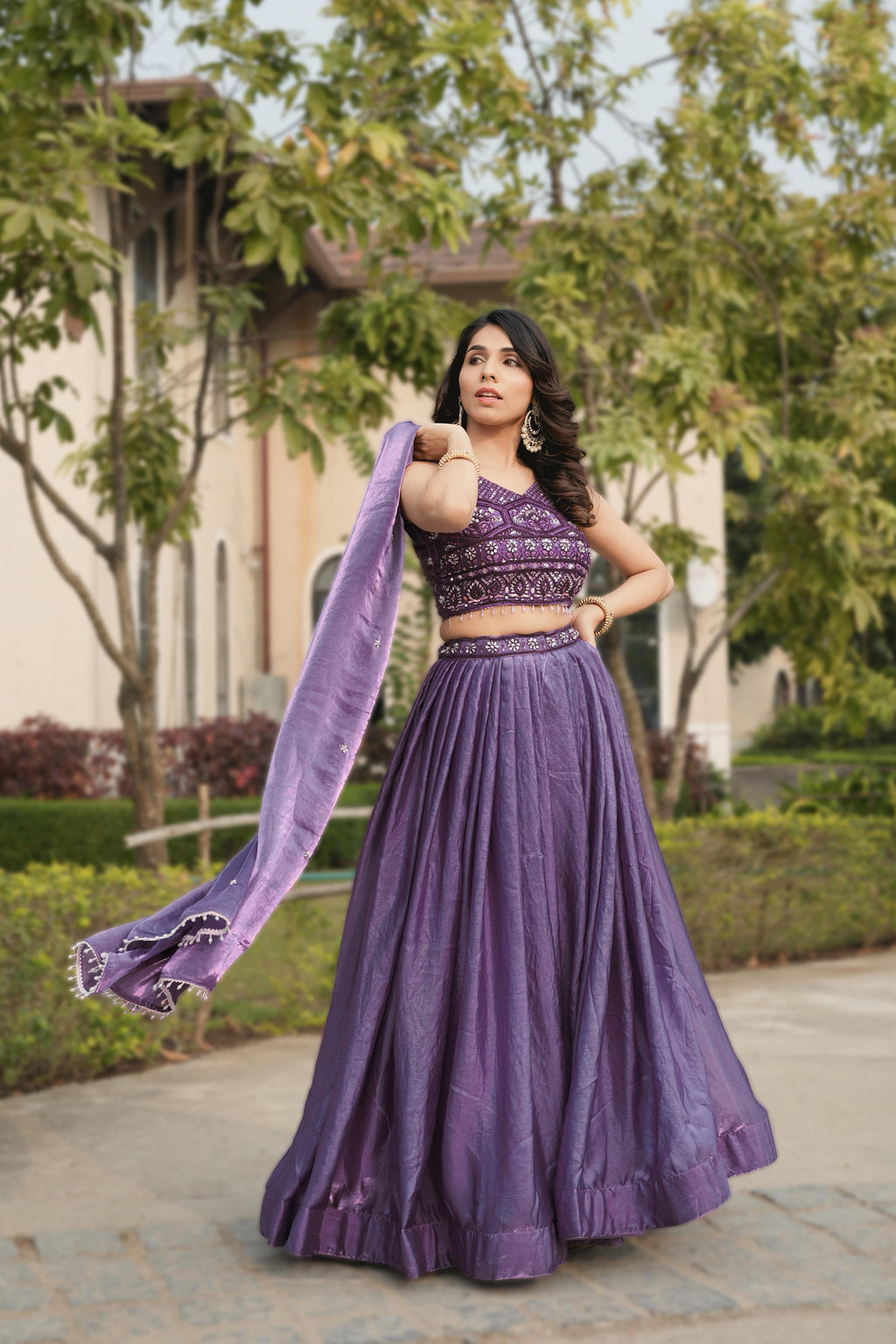 Fendy Silk Beaded Lehenga Set