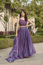 Fendy Silk Beaded Lehenga Set