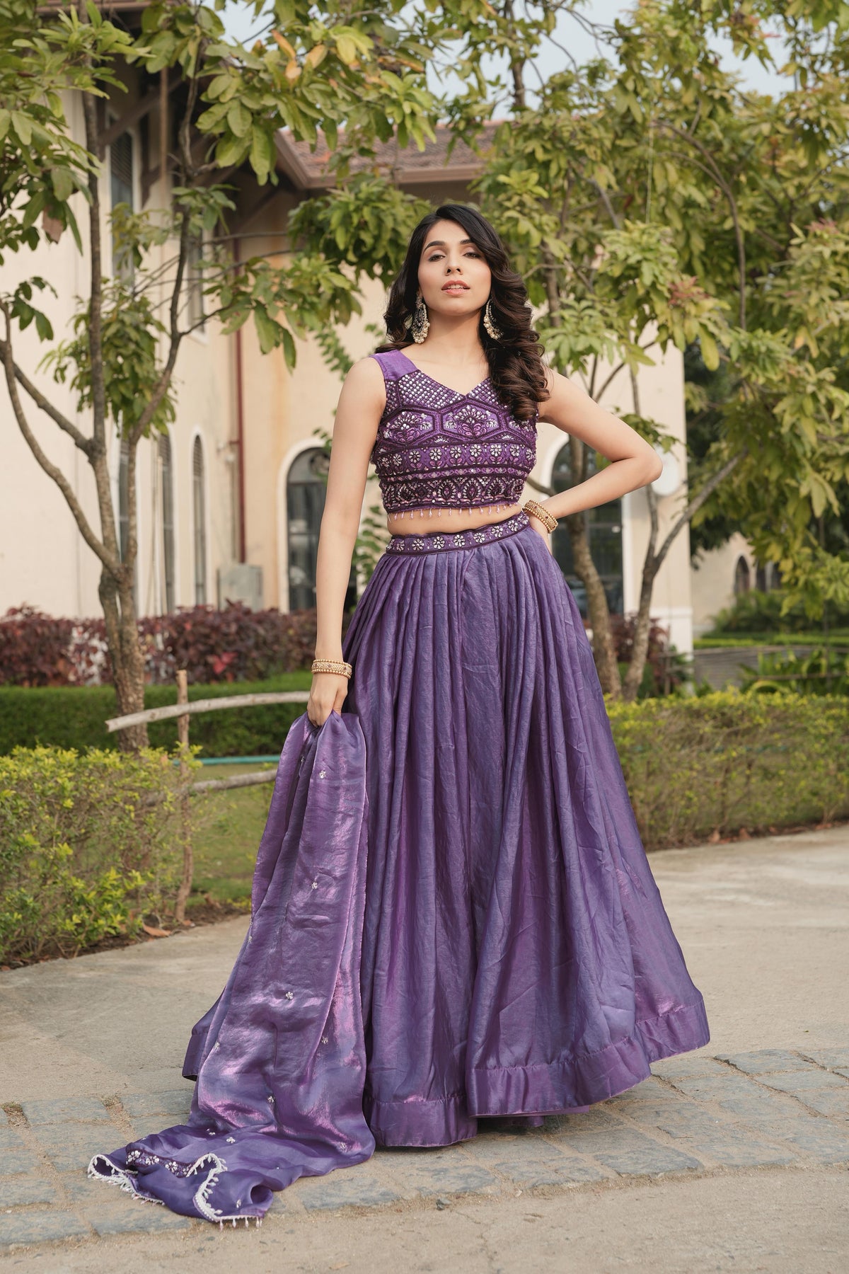 Fendy Silk Beaded Lehenga Set
