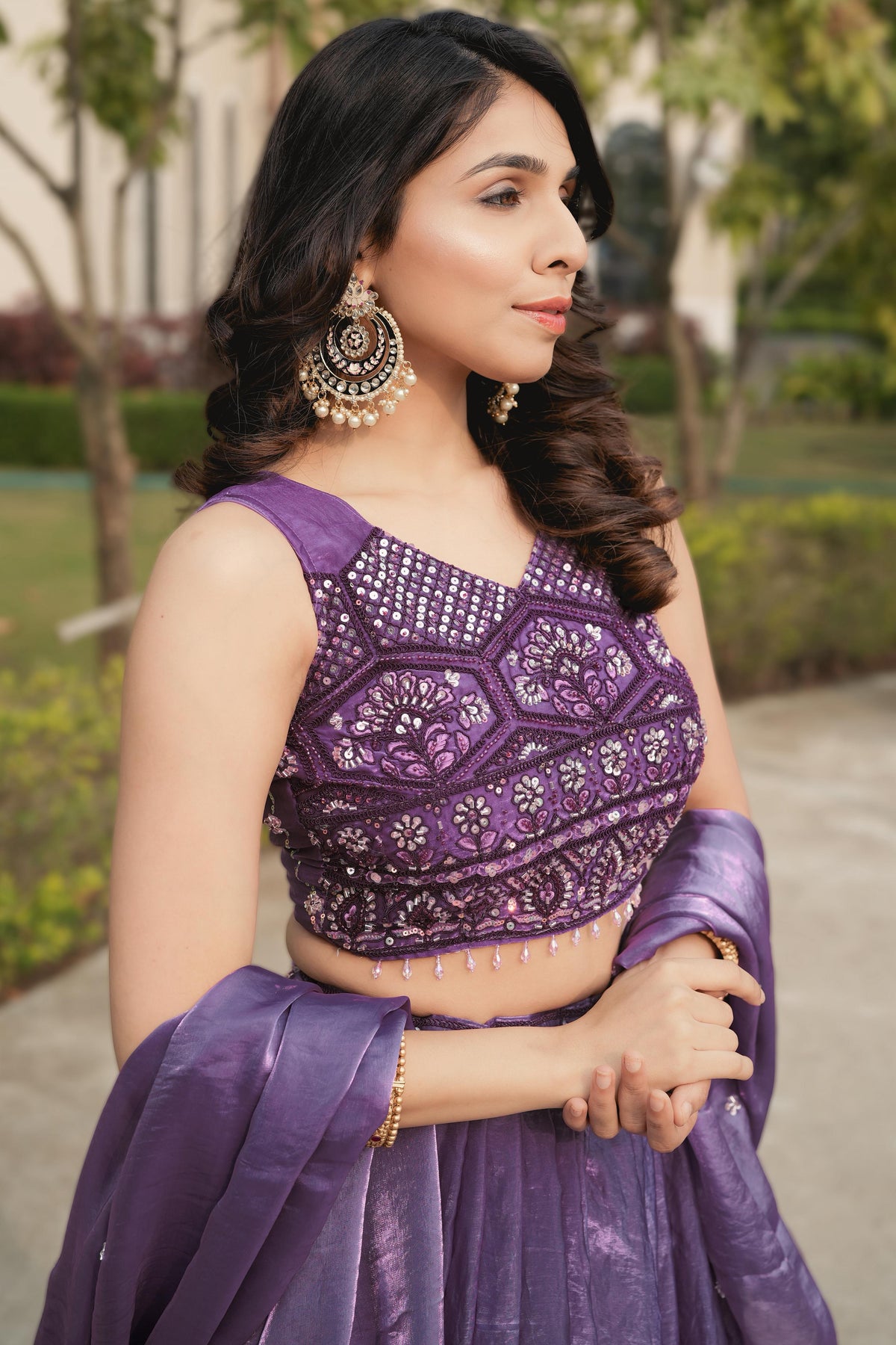 Fendy Silk Beaded Lehenga Set