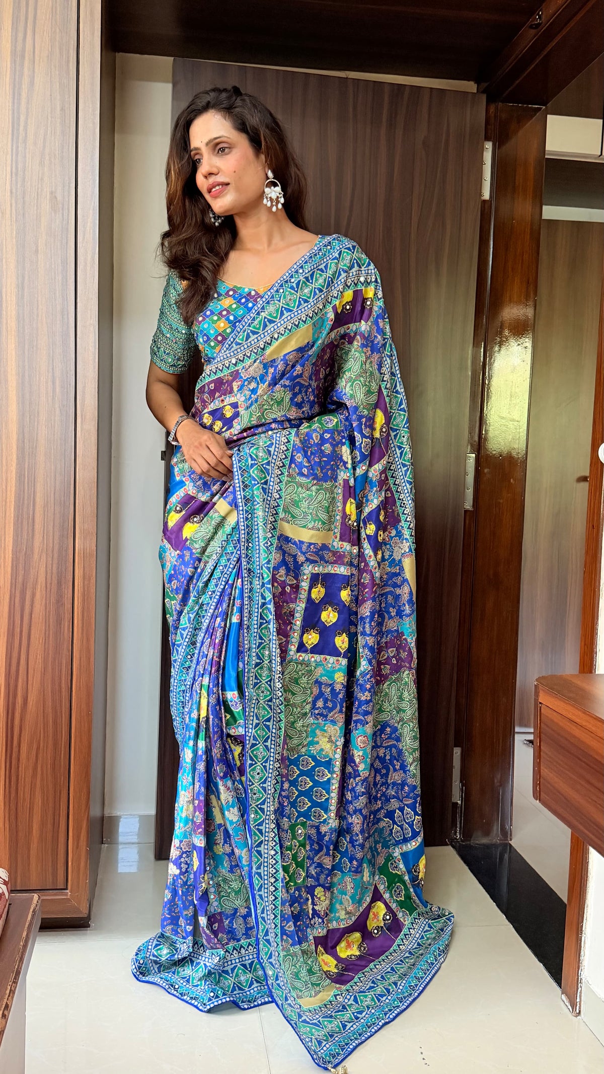Morni Mirror Silk Saree