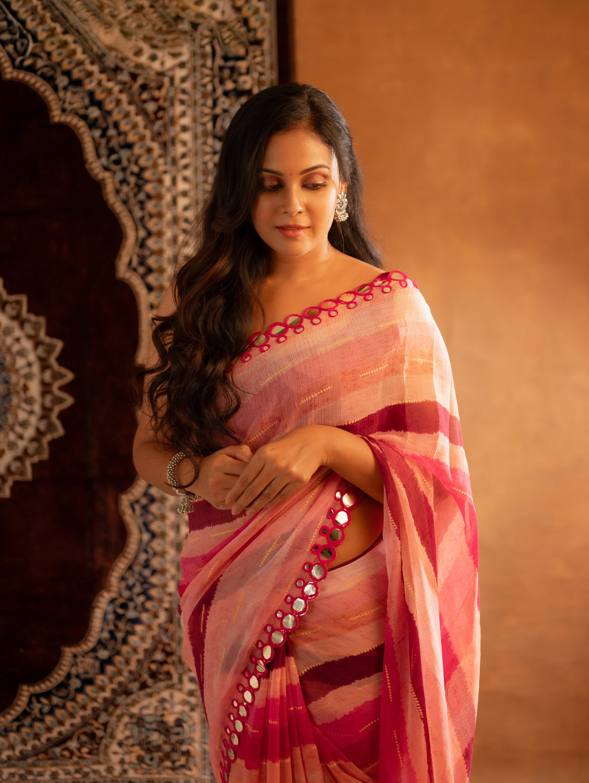 Linen Aari Saree