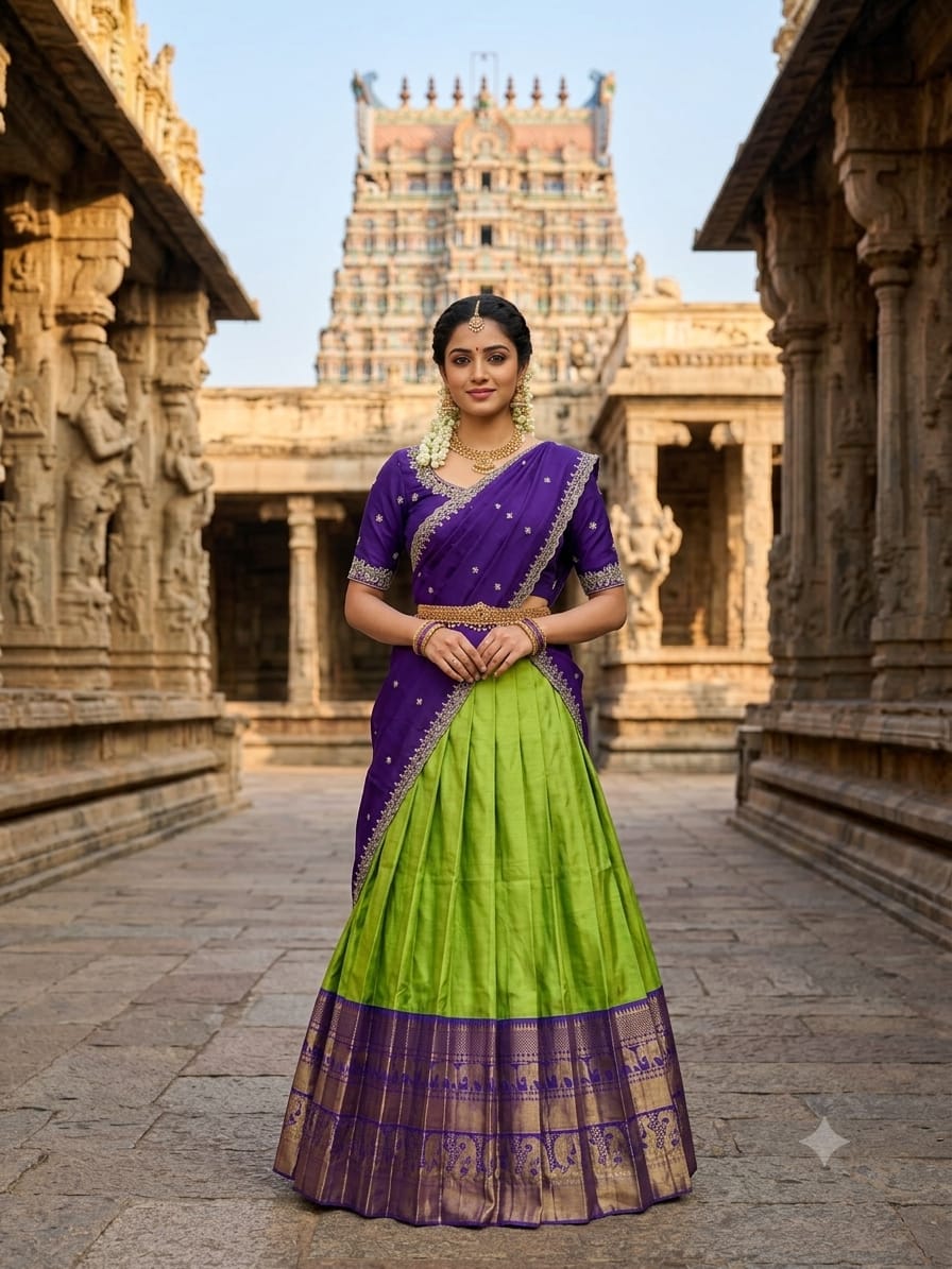 Rangoli Kanjivaram Lehenga