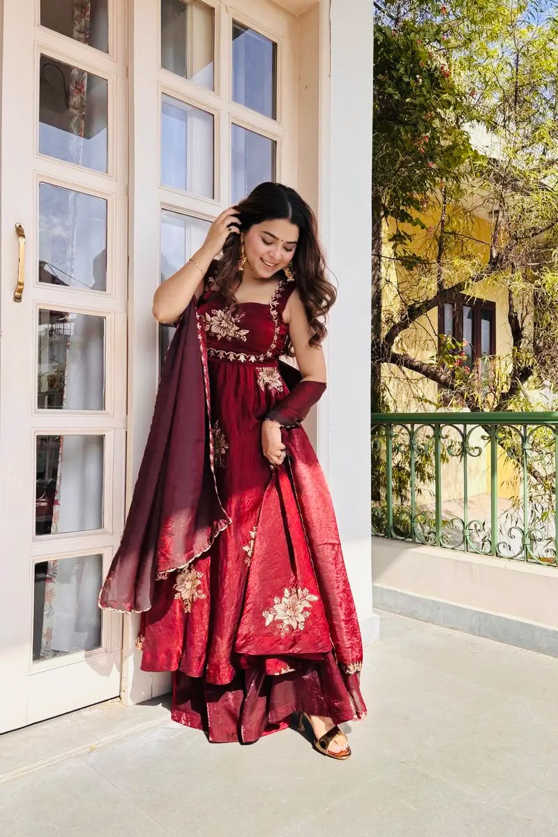 Stunning New Full Stiched Embroidery Dress