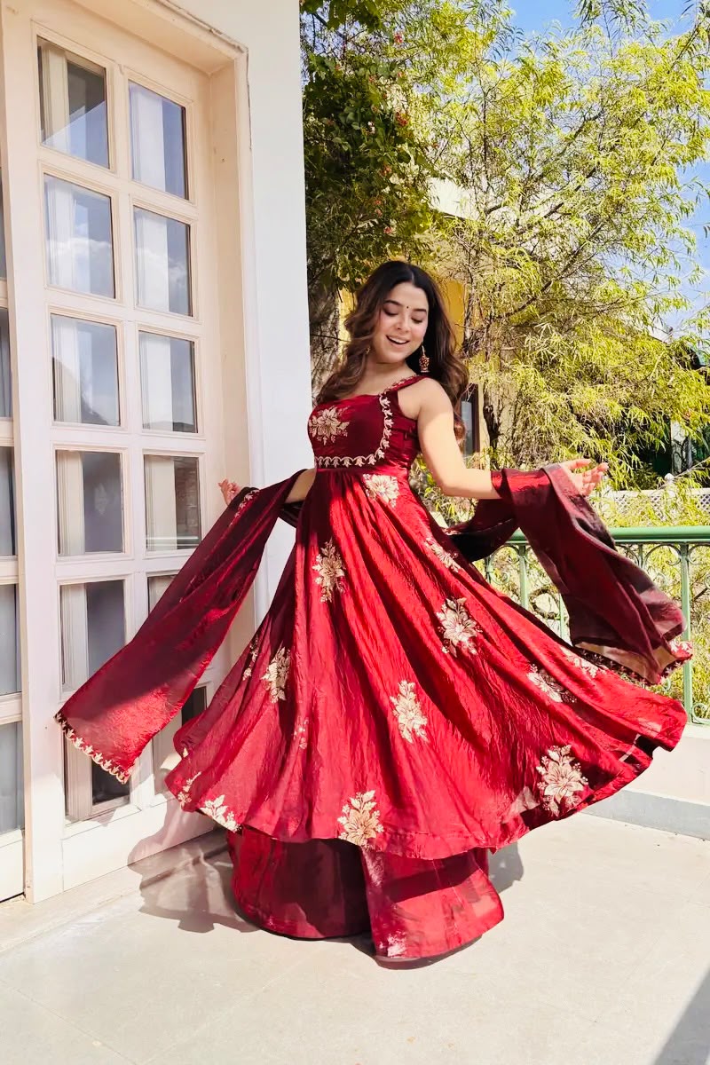Stunning New Full Stiched Embroidery Dress