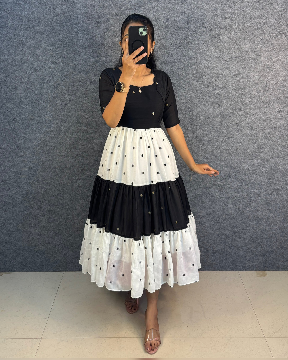 Blooming Premium Silk Gown