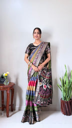 Rainbow Dola Gown Saree