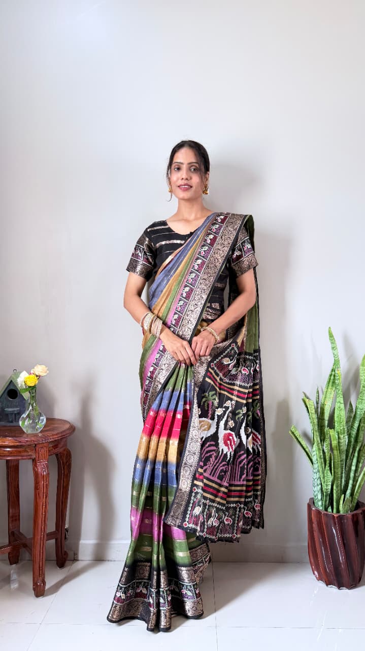 Rainbow Dola Gown Saree