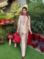 Beautiful Embroidered Farshi Set