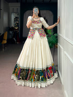 Khadi Cotton Gamthi Lehenga