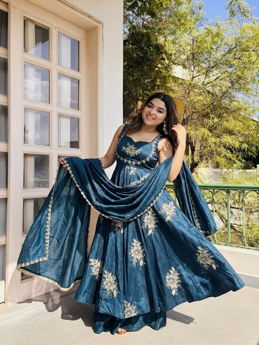 Stunning New Full Stiched Embroidery Dress