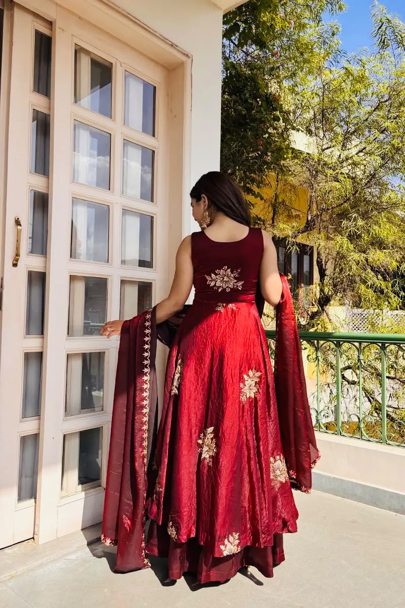 Stunning New Full Stiched Embroidery Dress