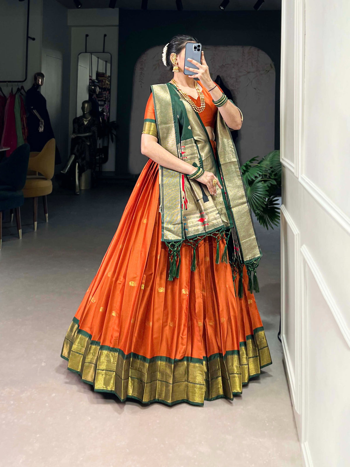 Vasanti Paithani Lehenga