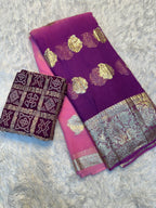 Silver Glow Saree