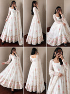 Festive Sequin Gown Set