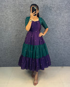 Blooming Premium Silk Gown
