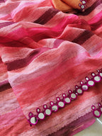 Linen Aari Saree