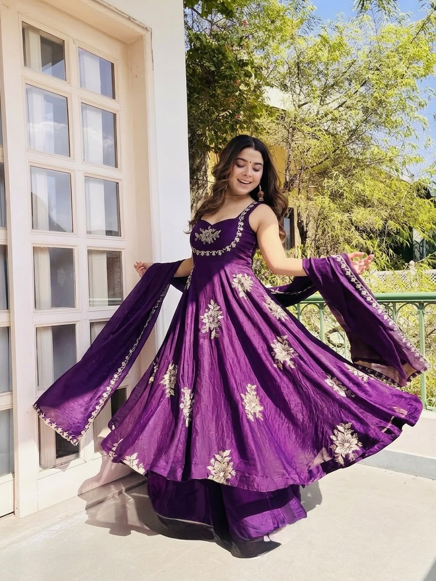 Stunning New Full Stiched Embroidery Dress