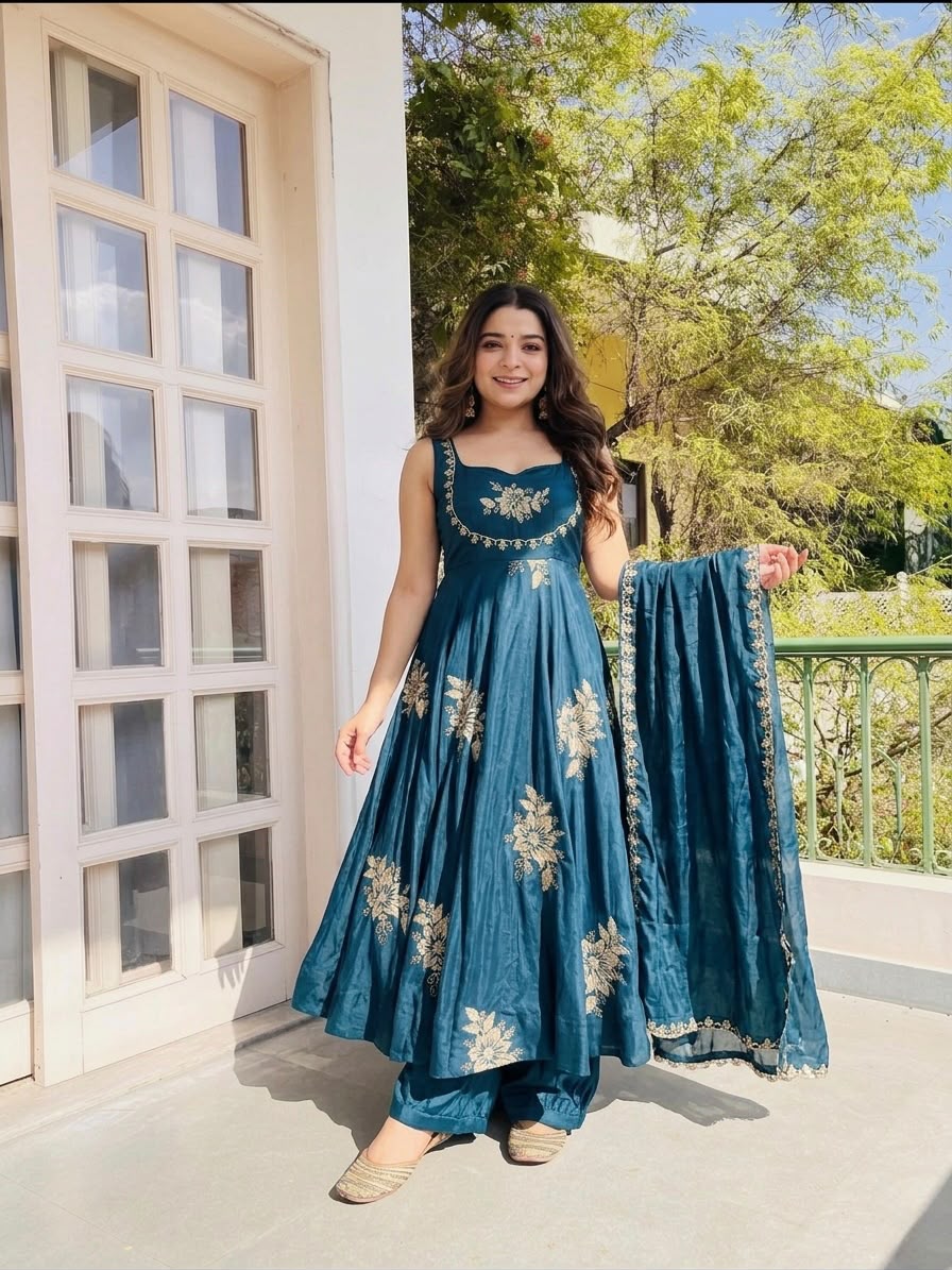 Stunning New Full Stiched Embroidery Dress