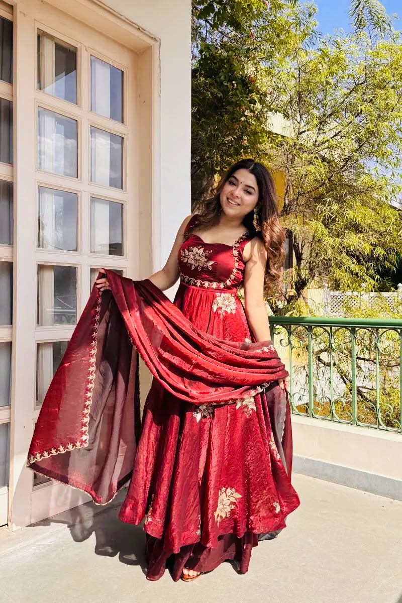 Stunning New Full Stiched Embroidery Dress