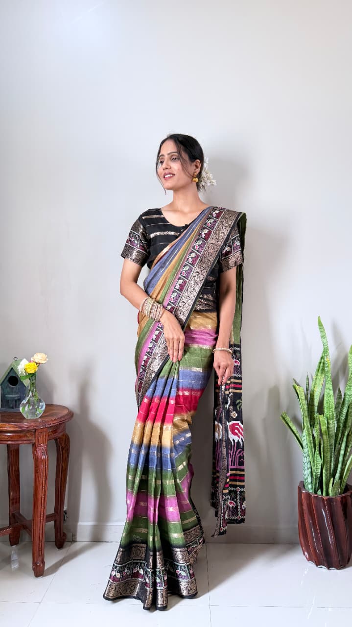 Rainbow Dola Gown Saree