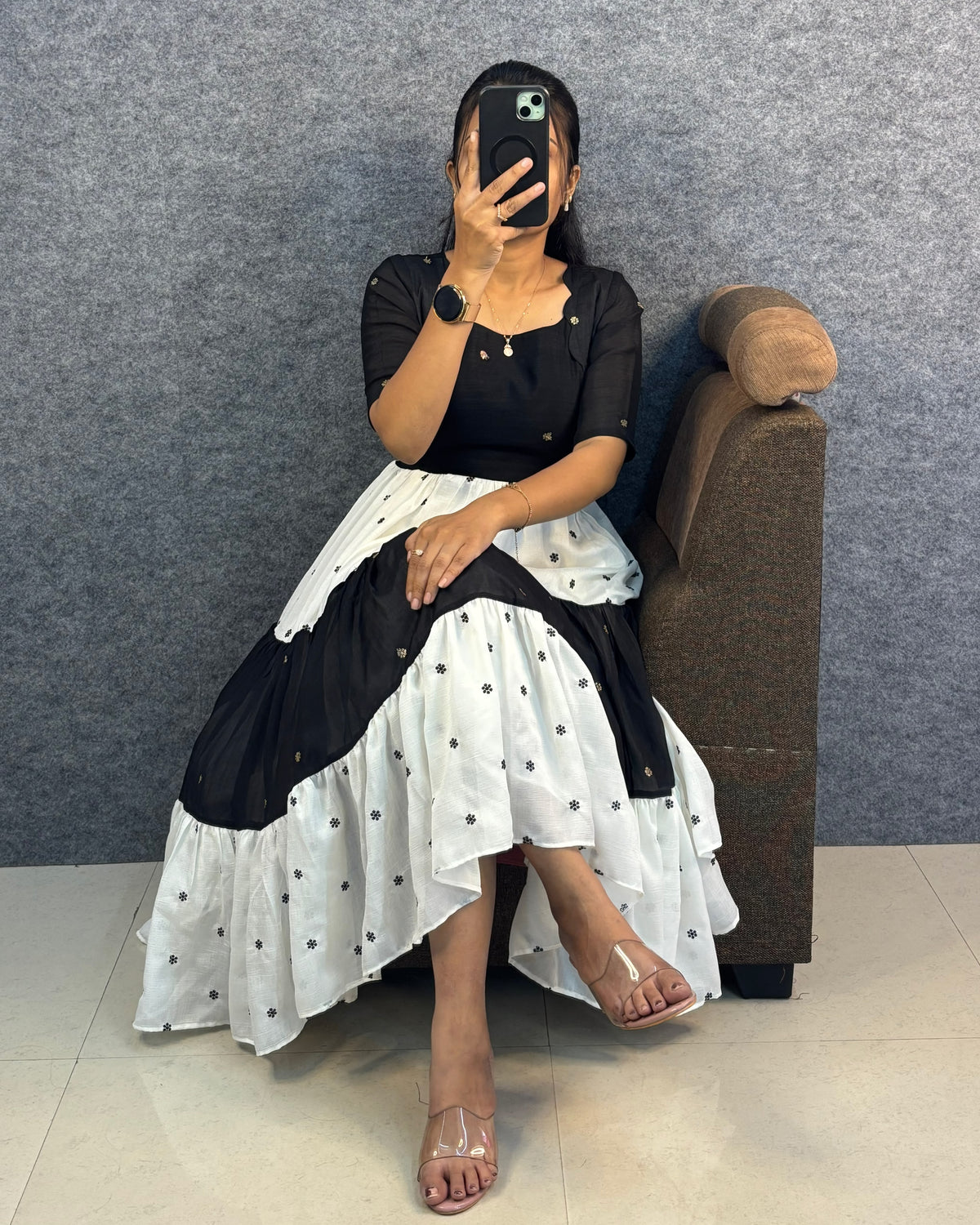 Blooming Premium Silk Gown