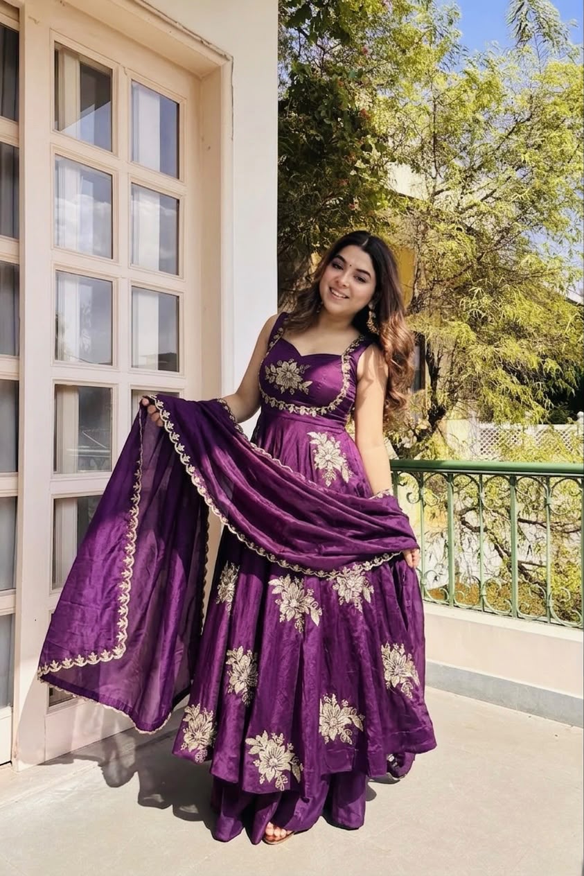 Stunning New Full Stiched Embroidery Dress