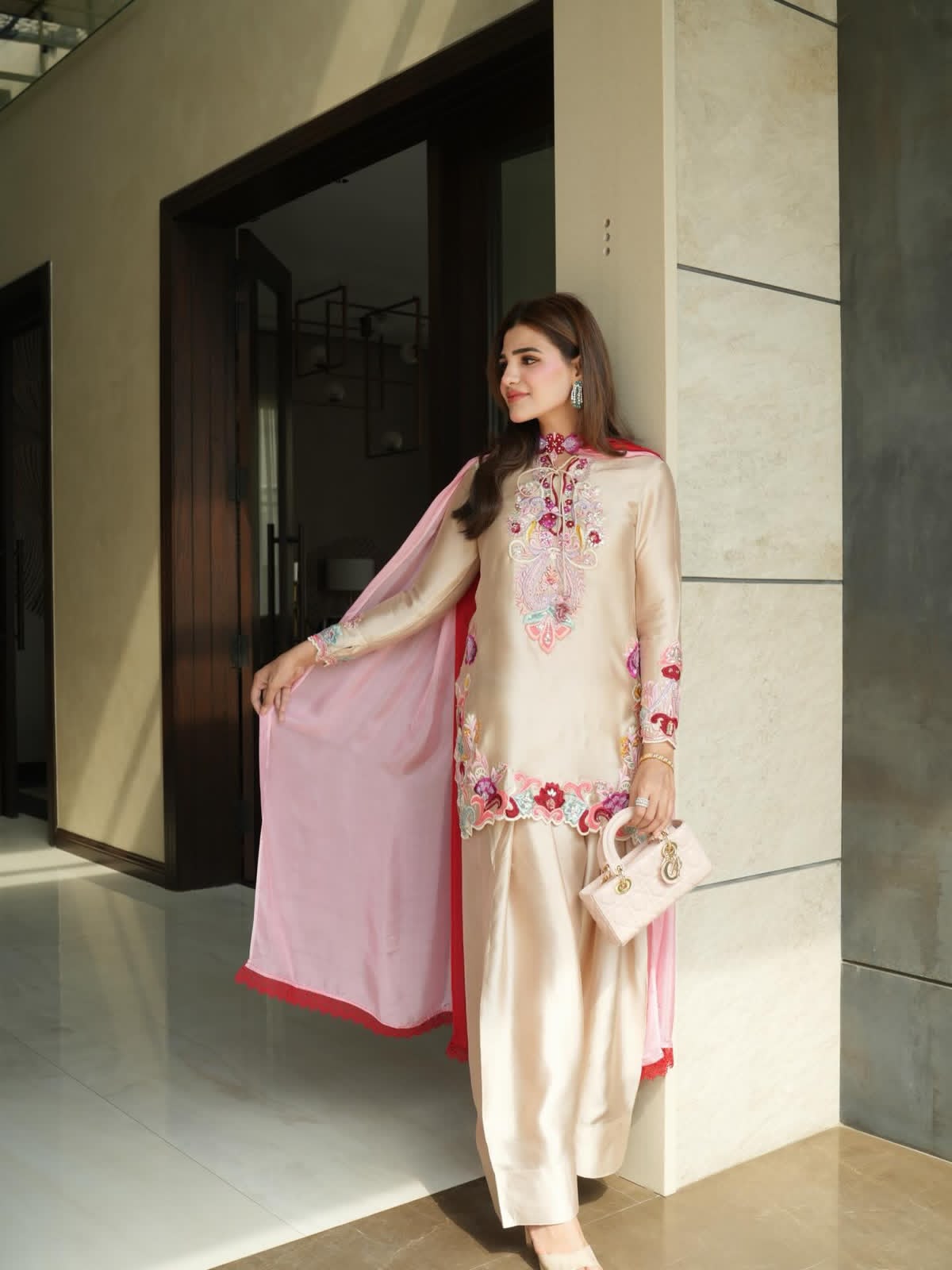 Beautiful Embroidered Farshi Set