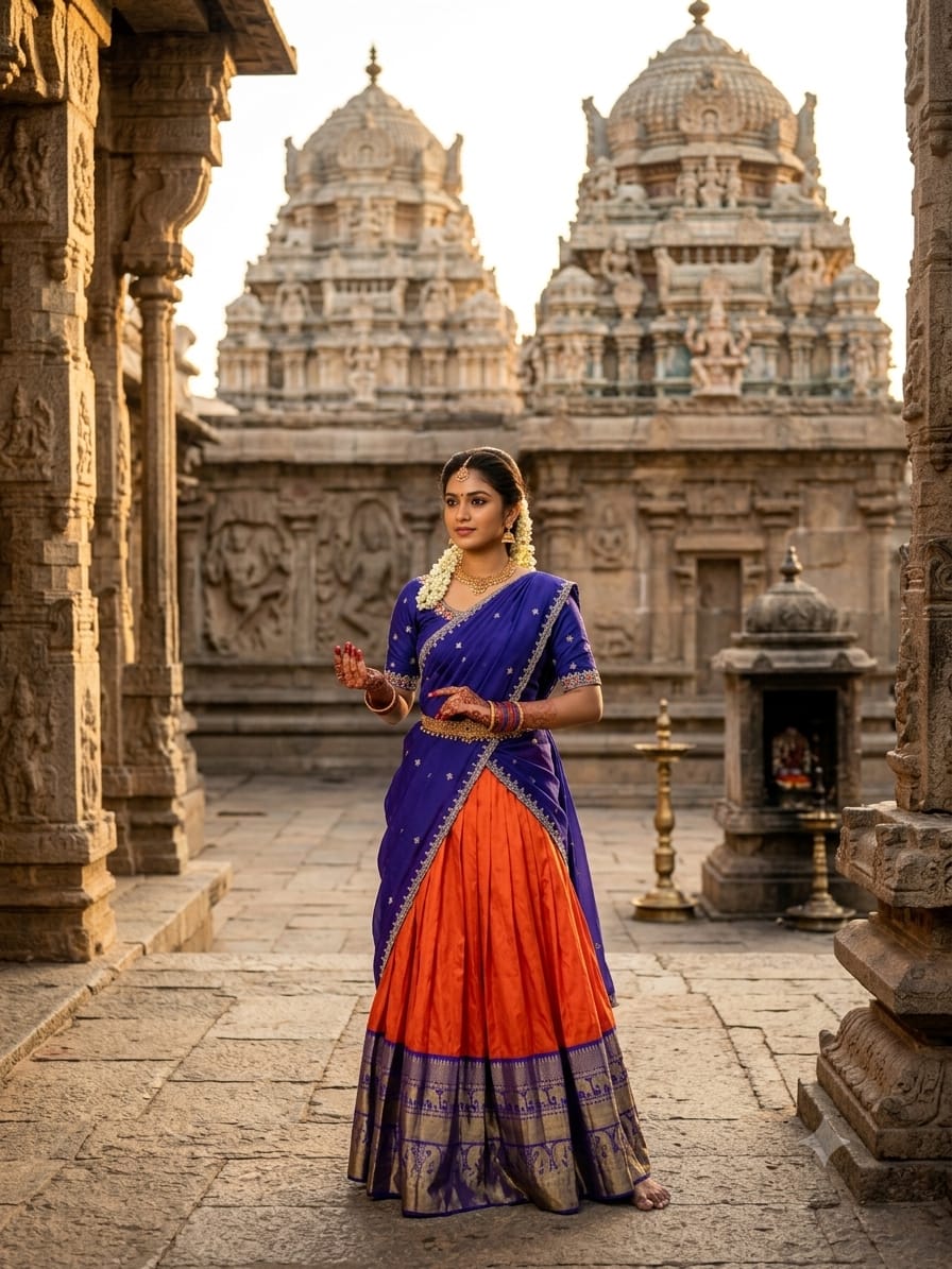 Rangoli Kanjivaram Lehenga