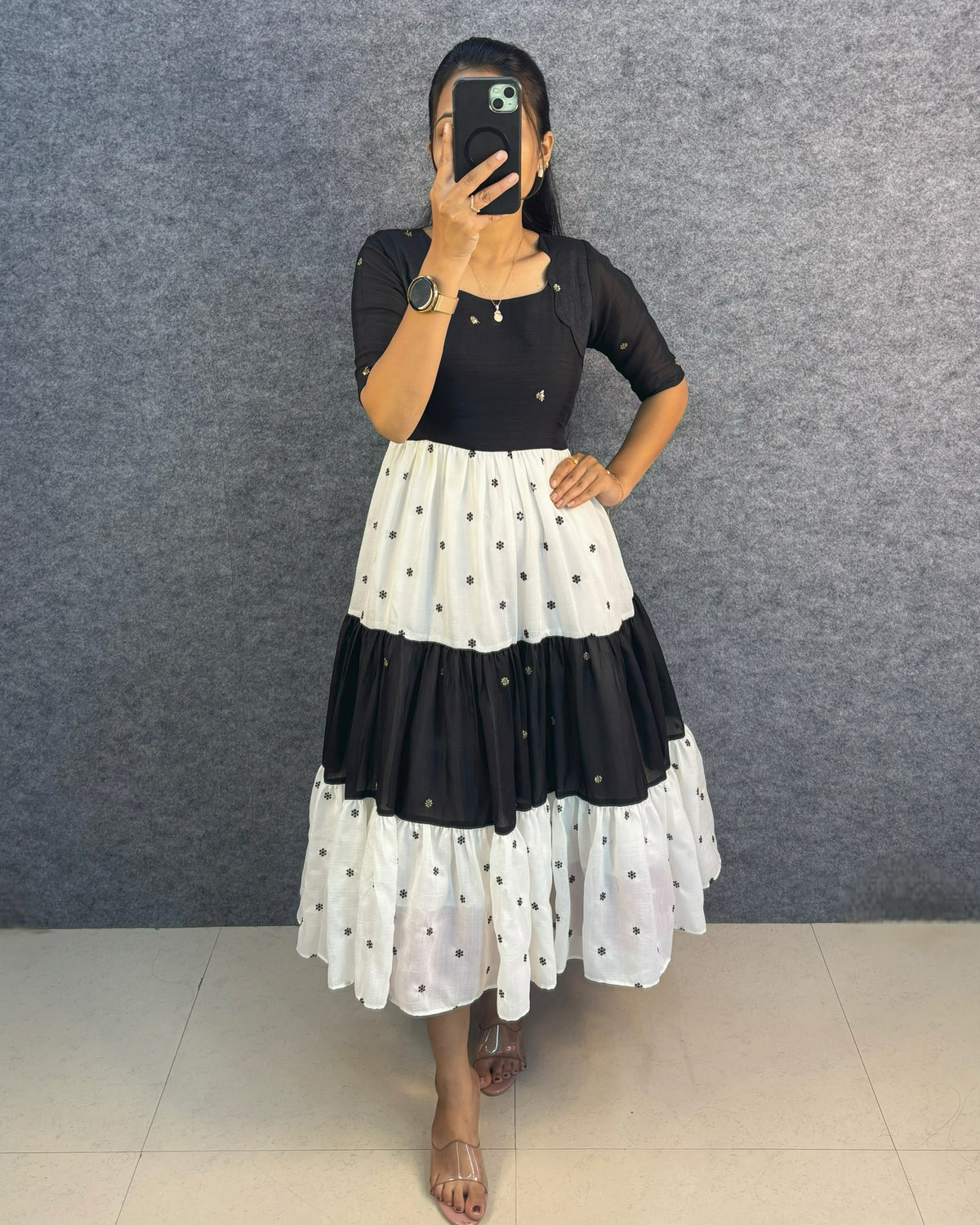 Blooming Premium Silk Gown