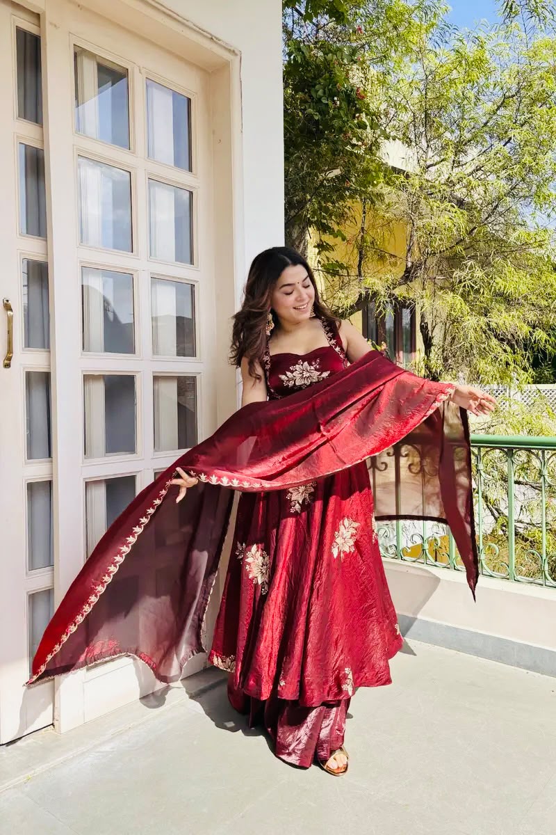 Stunning New Full Stiched Embroidery Dress