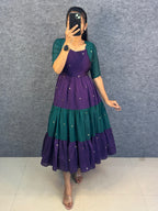 Blooming Premium Silk Gown