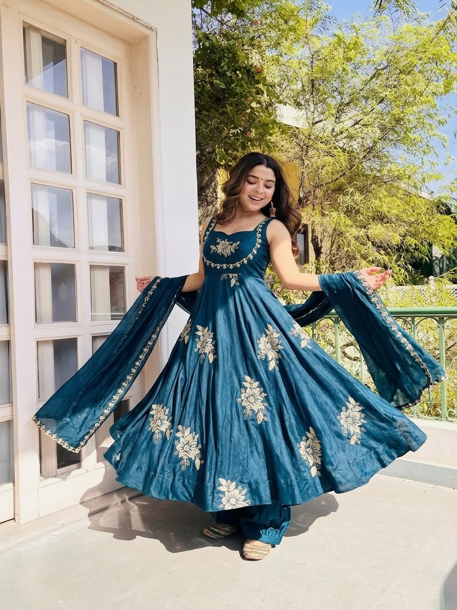 Stunning New Full Stiched Embroidery Dress