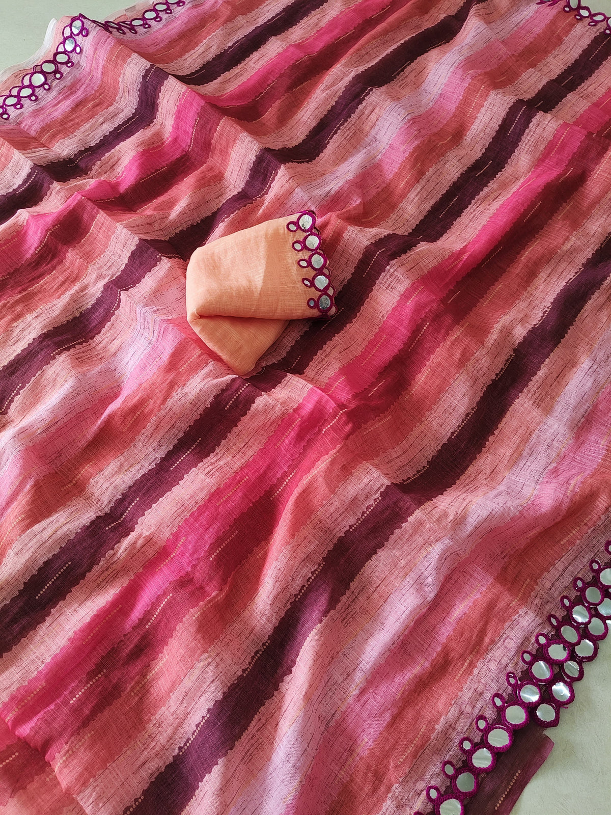 Linen Aari Saree
