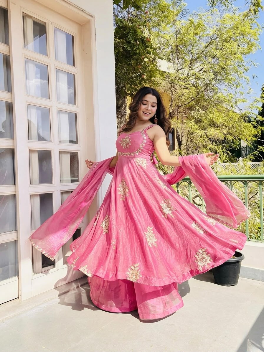 Stunning New Full Stiched Embroidery Dress