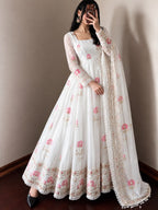 Festive Sequin Gown Set