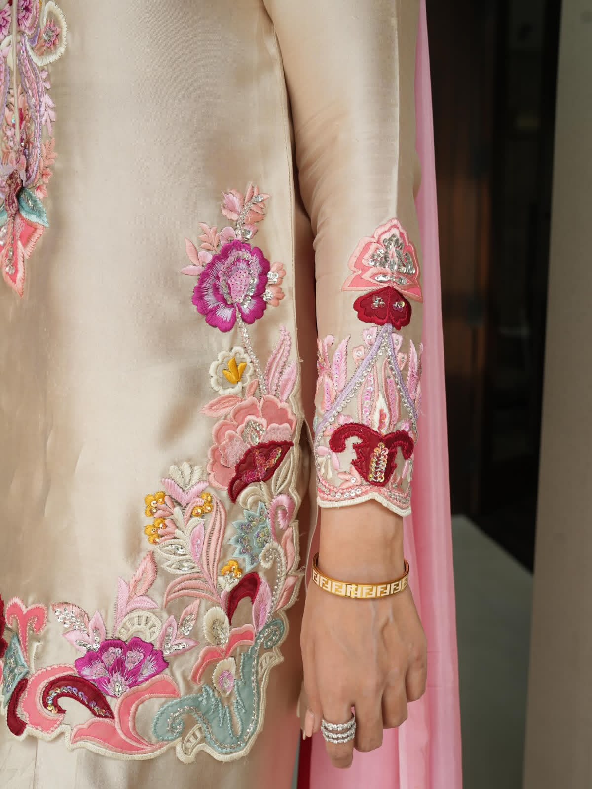 Beautiful Embroidered Farshi Set